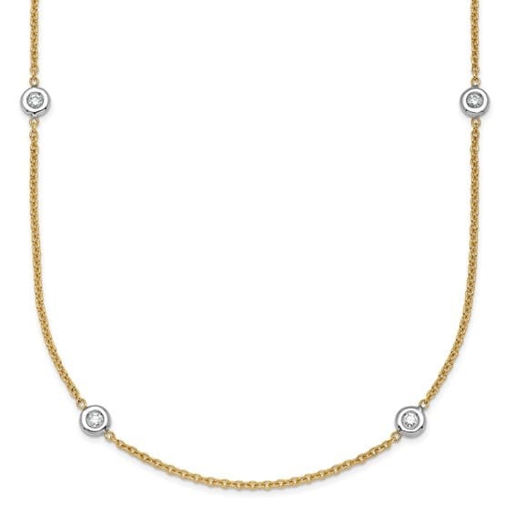 Diamonds By The Yard – 8 Diamond Two-Tone